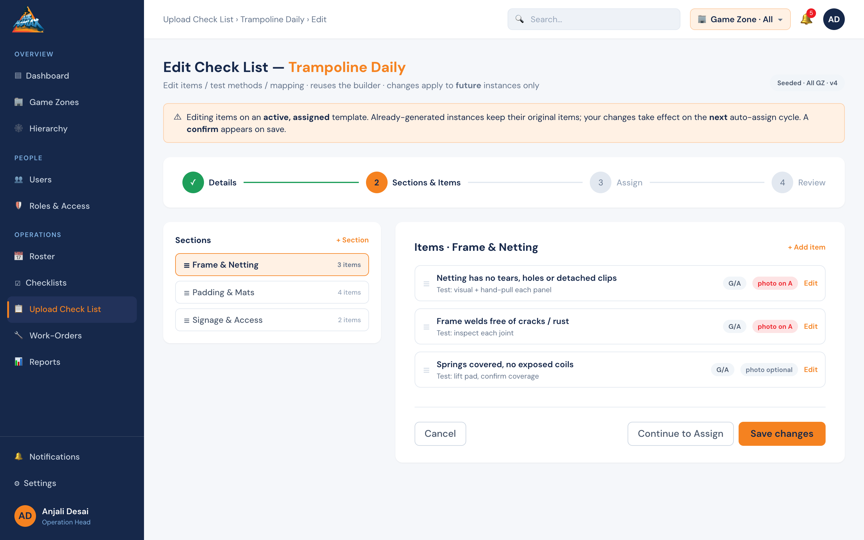 Checklist Tpl Edit