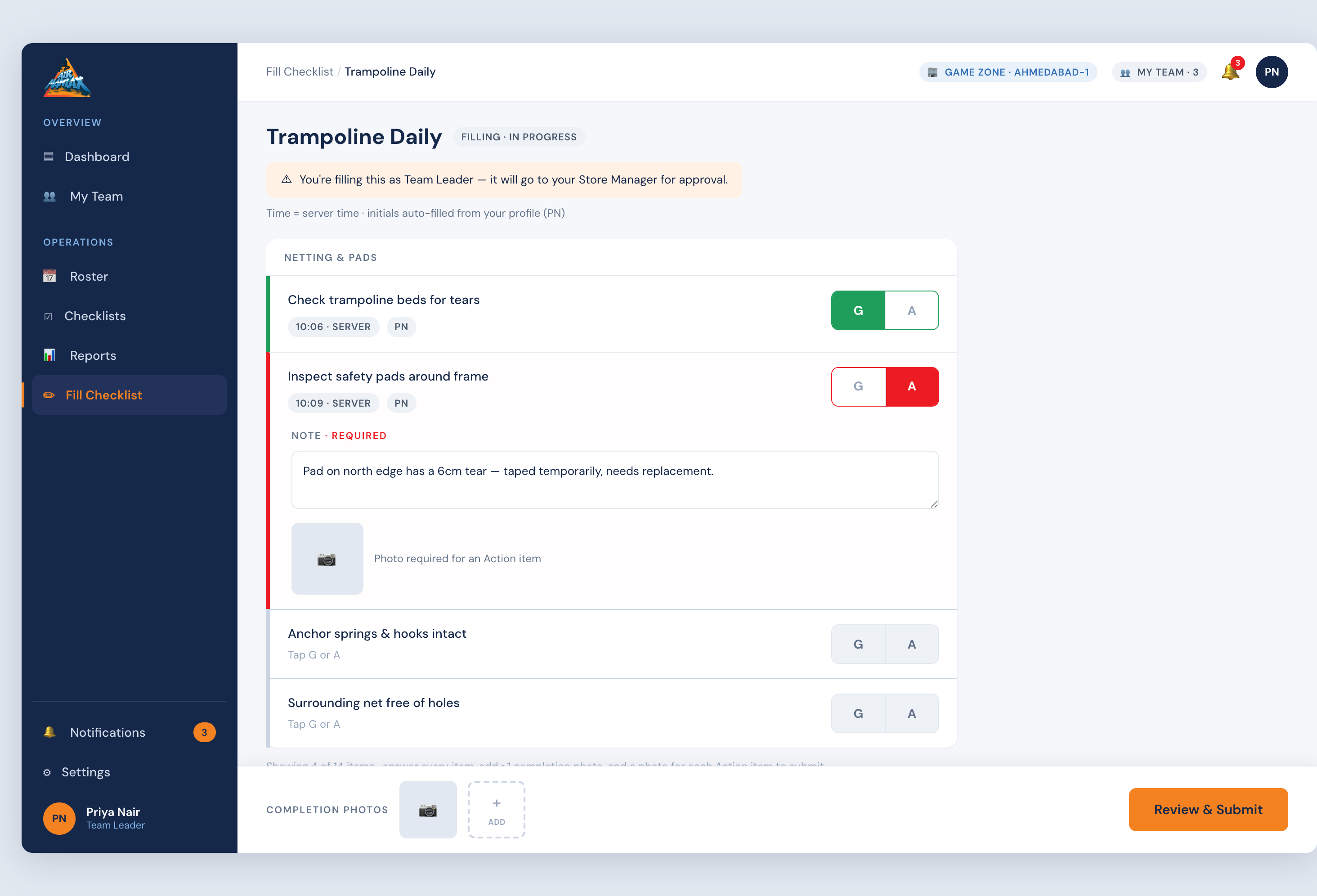 Checklist Fill